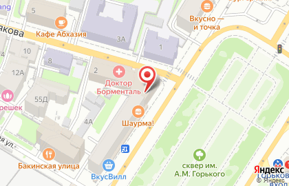 Супермаркет цифровой и бытовой техники DNS на площади Максима Горького на карте