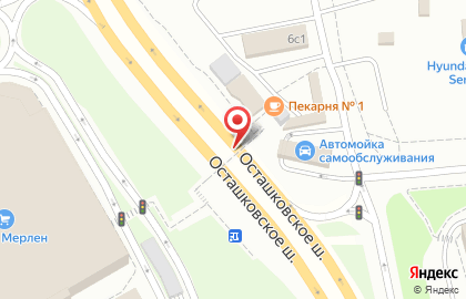 Мульча на Осташковском шоссе на карте