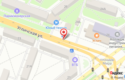 ЗАО Банк ВТБ 24 на Угличской улице на карте