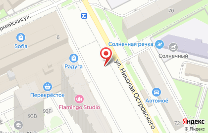 Киоск по продаже хлебобулочных изделий на улице Николая Островского на карте