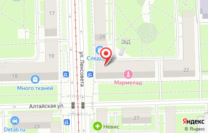 Магазин оптики ФортОптика в Московском районе на карте