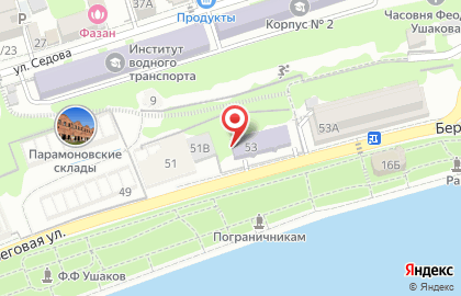 Детский сад №158 на Береговой улице на карте