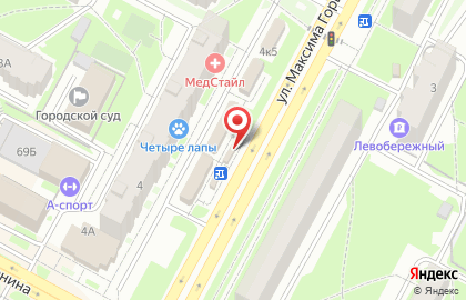 Чашка кофе в Новосибирске на карте