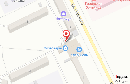 Магазин Флора на улице Горького на карте