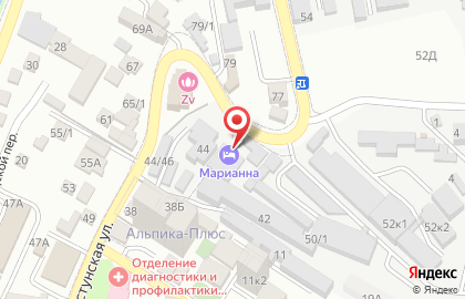 Отель Марианна на карте