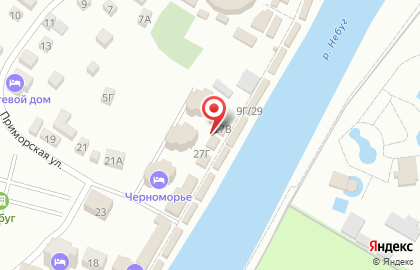 Кафе БурЖуй на Приморской улице на карте