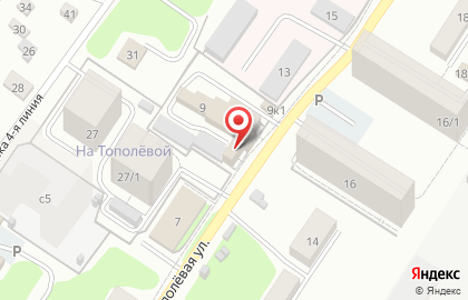 ООО САВОИ на Тополёвой улице на карте