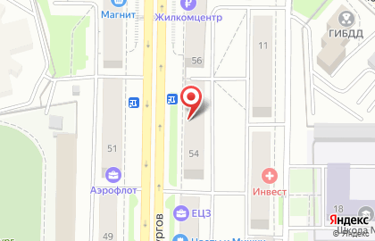 Служба грузоперевозок на проспекте Металлургов на карте