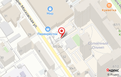 Большой праздник на Средне-Московской улице на карте