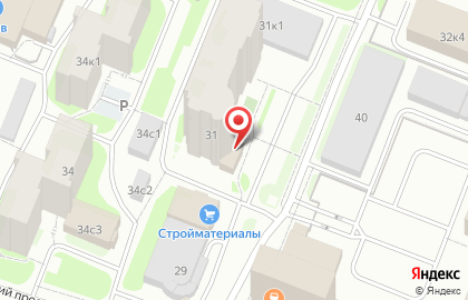Супермаркет Магнит на ​Северодвинской улице на карте
