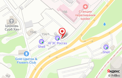 АГЗС EcoGas на Ново-Садовой улице на карте