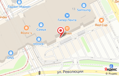 Торгово-развлекательный комплекс Семья в Свердловском районе на карте