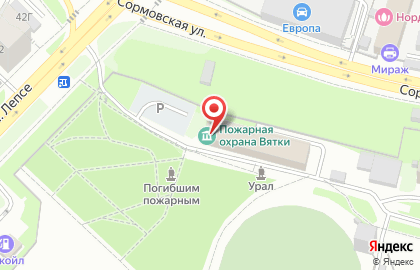 Музей Пожарная охрана Вятки на карте