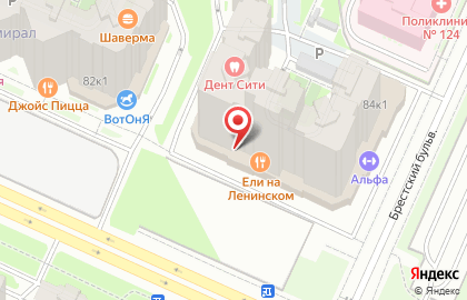 Шаверма Просто Вася в Красносельском районе на карте