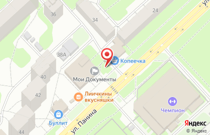 Киоск по продаже печатной продукции в Дзержинском районе на карте