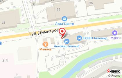Дилерский центр Suzuki Автомир на улице Дмитрова на карте