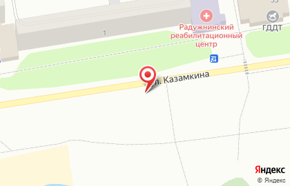 Прямоугольные памятники в Радужном на карте