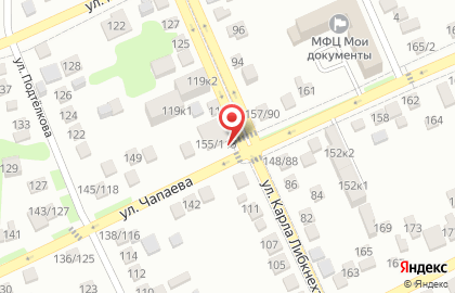 Магазин Starbridge на улице Чапаева на карте