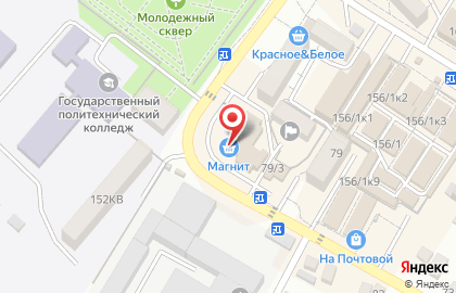Банкомат Ставропольпромстройбанк на Почтовой улице в Михайловске на карте