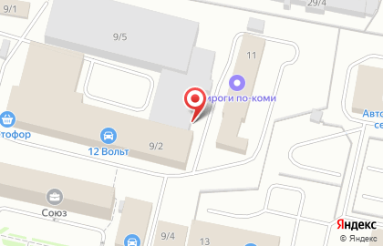 Торгово-сервисный центр 12 вольт на Гаражной улице на карте