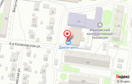 Магазин автотоваров Дикон Авто на Новосельской улице на карте