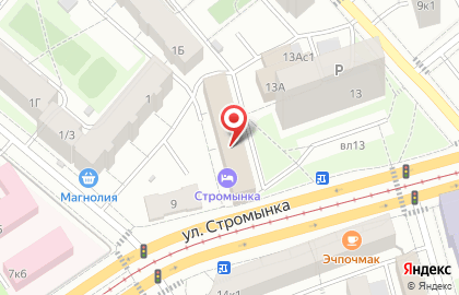 Студия звукозаписи White Star Sound на улице Стромынка на карте