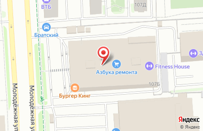 Строительный магазин Квадрат на Молодёжной улице на карте