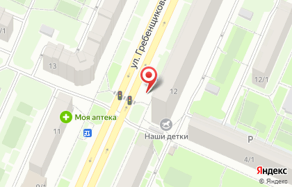 Киоск по продаже фруктов и овощей в Новосибирске на карте
