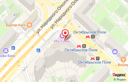 Четыре глаза на Октябрьском поле на карте
