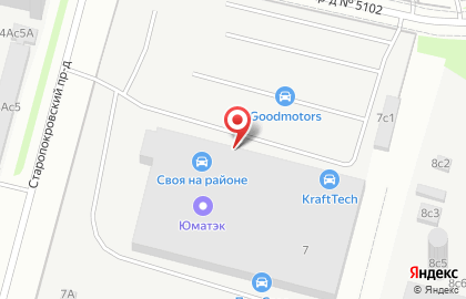 Техцентр Авто-Драйв в Днепропетровском проезде на карте