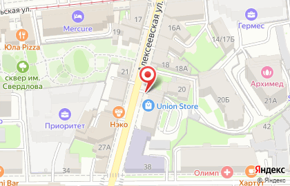 Круиз Тур на Алексеевской улице на карте