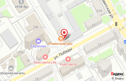 Рюмочная ЦЕХ на Советской улице на карте