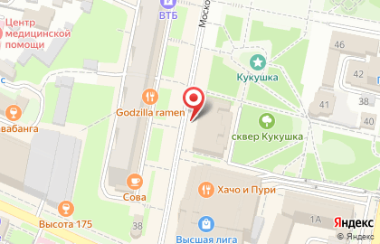 Центр медицинской косметологии МедЭстетика на Московской улице на карте