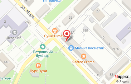 Русские двери на улице Мира на карте