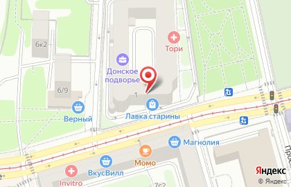 Шоу-рум СТЕНА в 3-м Донском проезде на карте