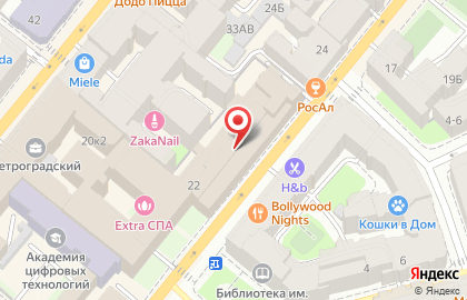 Британские Пекарни на Большой Пушкарской улице на карте