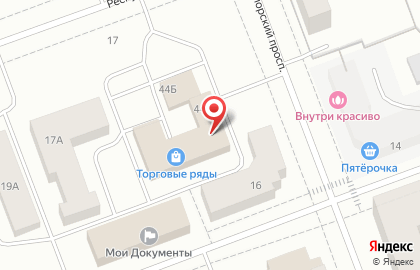 Магазин Чудославские в Беломорском переулке в Северодвинске на карте