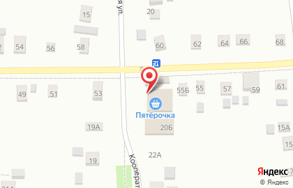 Супермаркет Пятёрочка на Кооперативной улице на карте