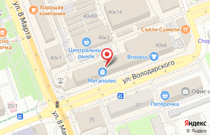 Салон кожи и меха Элеганс на улице Володарского на карте