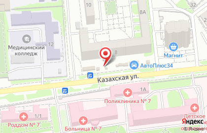 Киоск фастфудной продукции Бон Аппетит на Казахской улице на карте