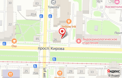 Кафе для всей семьи Лимпопо на проспекте Кирова на карте