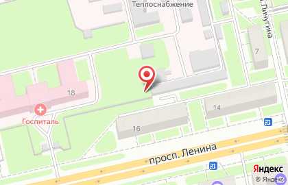 Карандаш на проспекте Ленина на карте