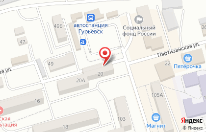 Центр Avon на Партизанской улице на карте