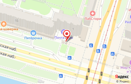 Блинный киоск Теремок на Новосмоленской набережной на карте