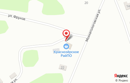 Магазин Краснозёрское Райпо в Новосибирске на карте