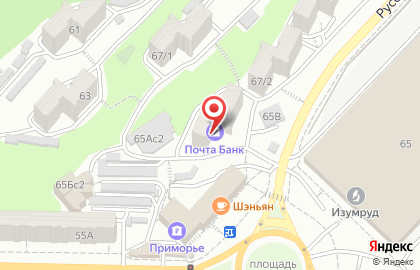 Почта Банк в Советском районе на карте