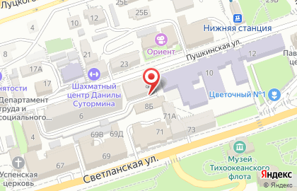 Церковь евангельских христиан-баптистов Преображение на Пушкинской улице на карте