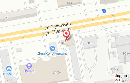 Торгово-монтажная компания Вектор на улице Пушкина на карте