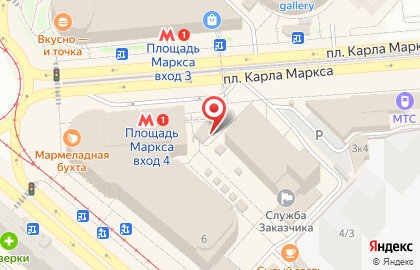 Банкомат ВТБ на площади Карла Маркса на карте