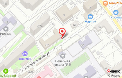 Магазин-пекарня Брецель на Новороссийской улице на карте